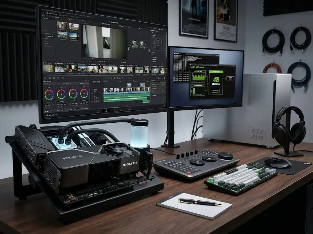 Nvidia Geforce Rtx Ai Pc Percepat Workflow Kreator Di Davinci Resolve 20 Dan Flux.1 Ai 1